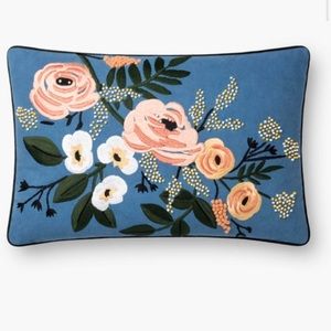Rifle paper company Floral Embroidered Pillow
